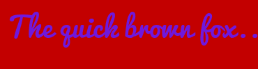 Image with Font Color 7018DC and Background Color C30000